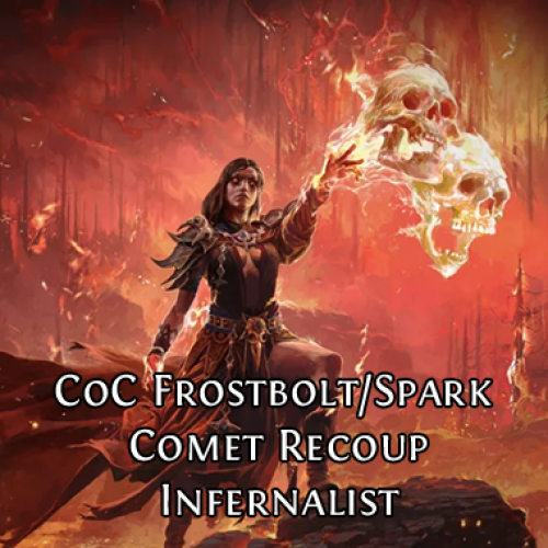 Buy CoC Frostbolt/Spark Comet Recoup Infernalist for Path of Exile